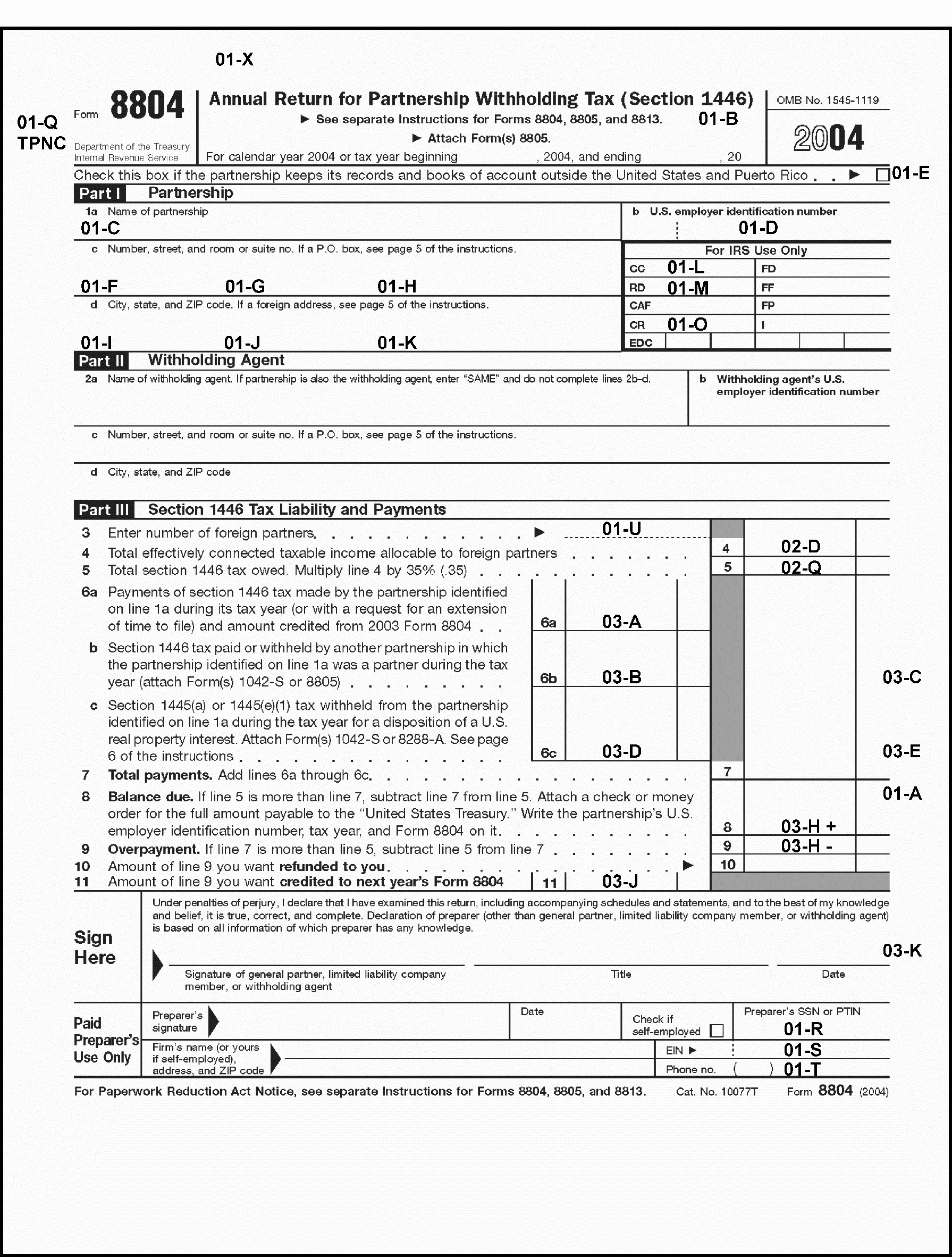 3.22.15 Foreign Partnership Withholding Internal Revenue Service
