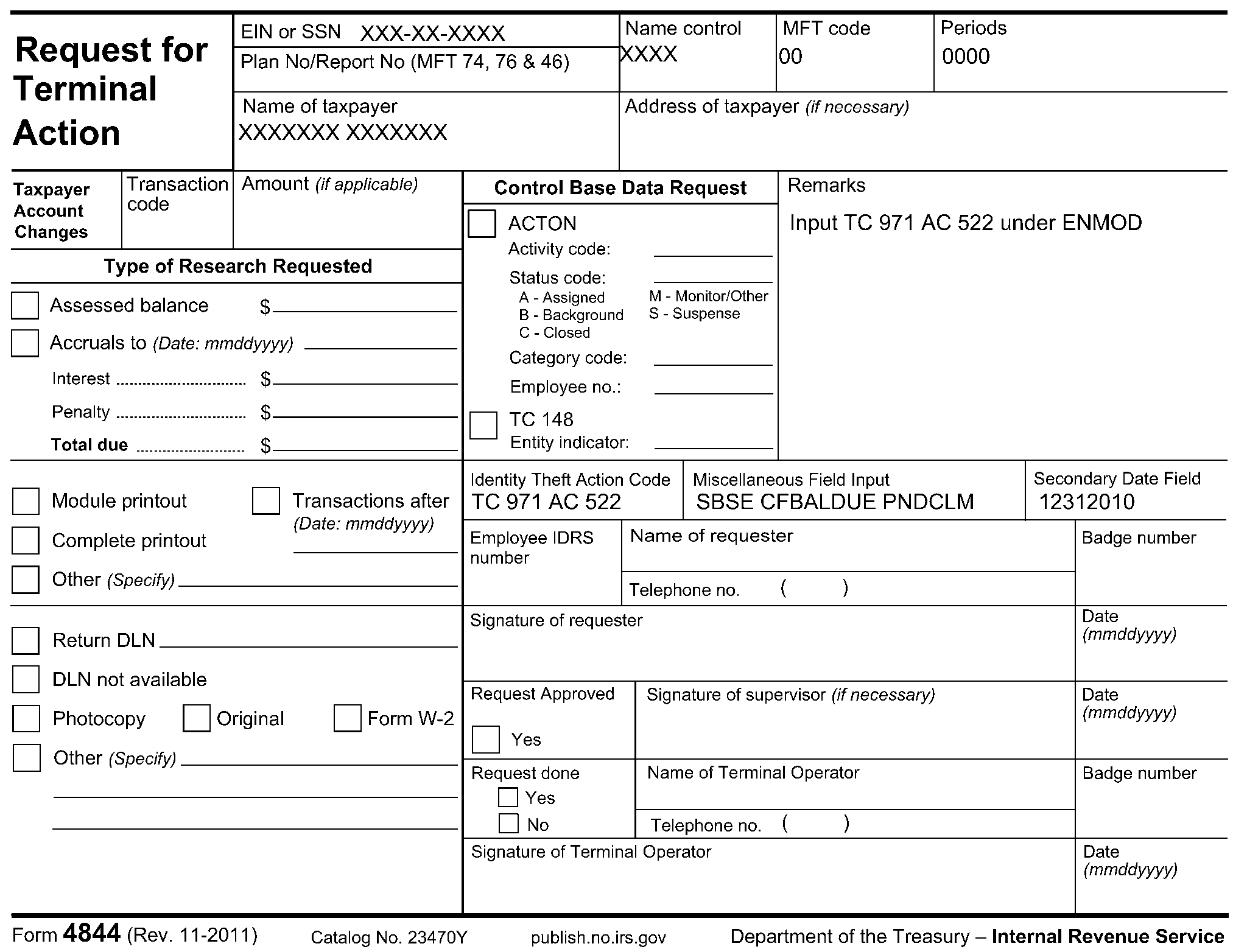 5.1.28 Identity Theft for Collection Employees Internal