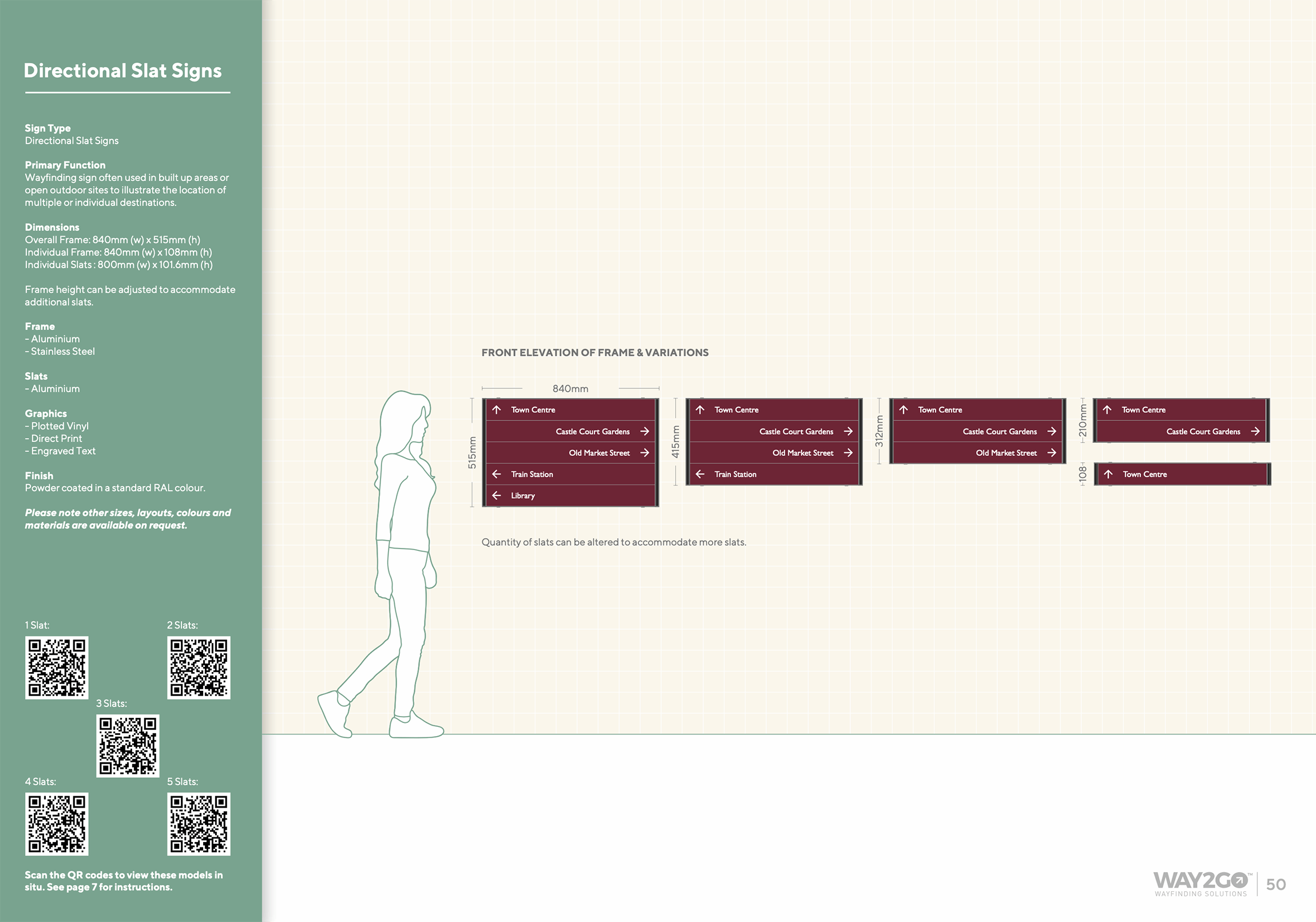 WAY2GO Directional Slat Signs isGroup Signs