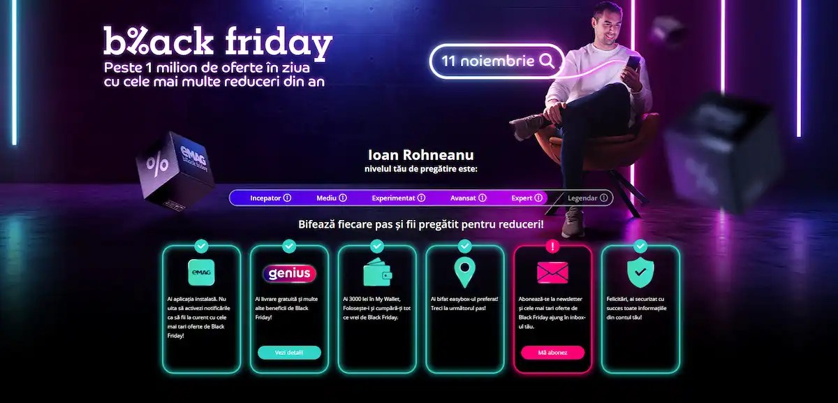 Black Friday 2022 la eMAG pe data de 11 noiembrie. Ce produse sunt la