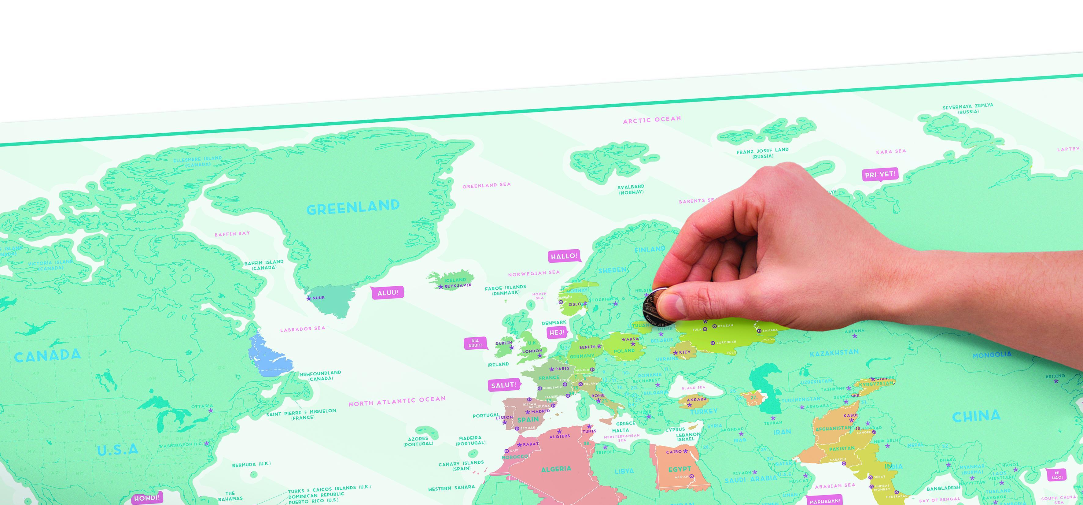 Scratch Map Hello Edition Reisematerial online bei ISDA kaufen