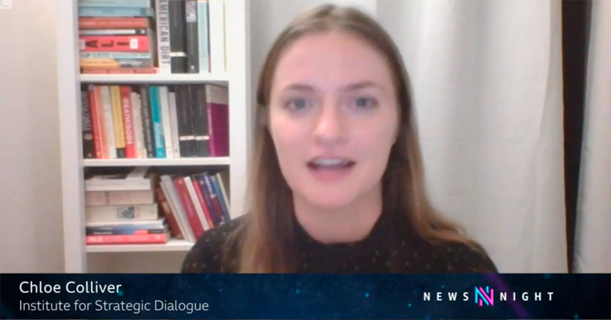Chloe Colliver speaks about the virality of disinformation on BBC's