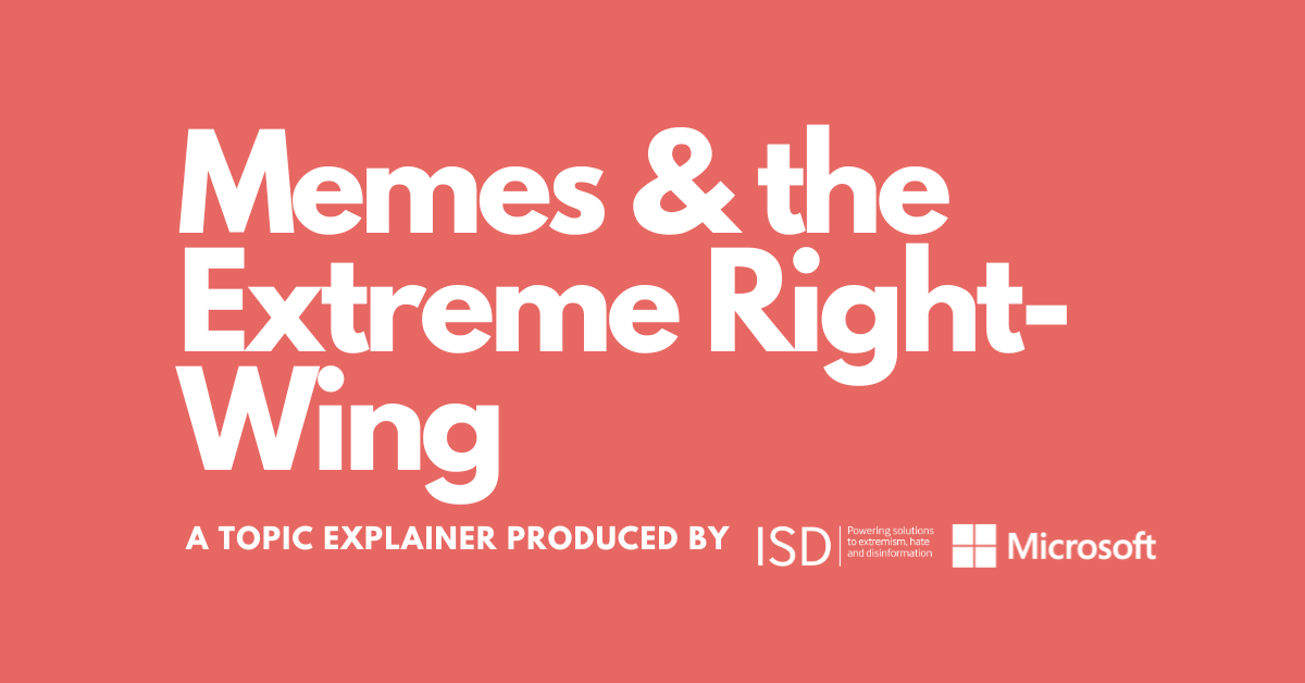 Memes & the Extreme RightWing ISD(04)