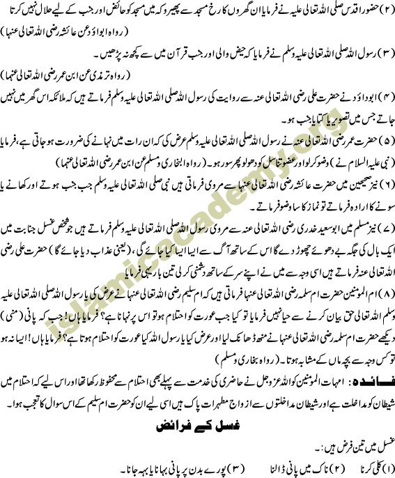 Ghusul Ka Bayaan Islamic way of Taking Bath