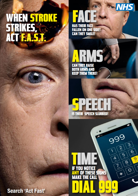 NHS TRUST SUPPORT RELAUNCH OF F.A.S.T STROKE AWARENESS CAMPAIGN