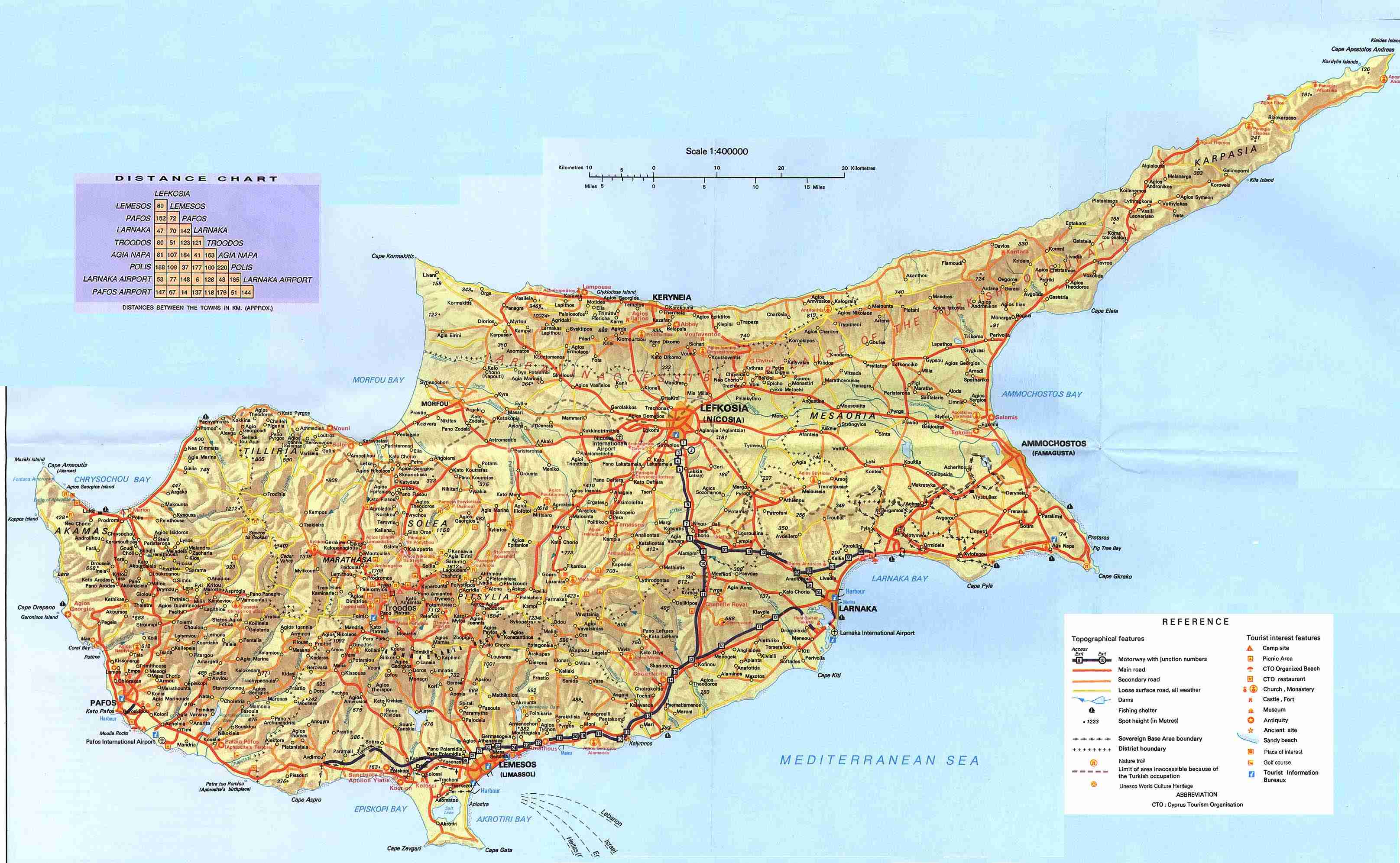 Cyprus Maps Best Maps of Cyprus How to get to