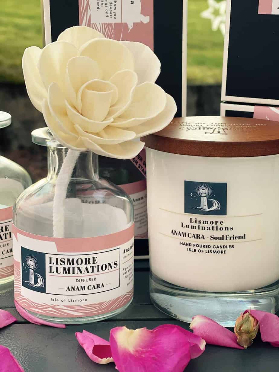 Anam CaraSoul friend Luxury candle & diffuser set Scottish Island