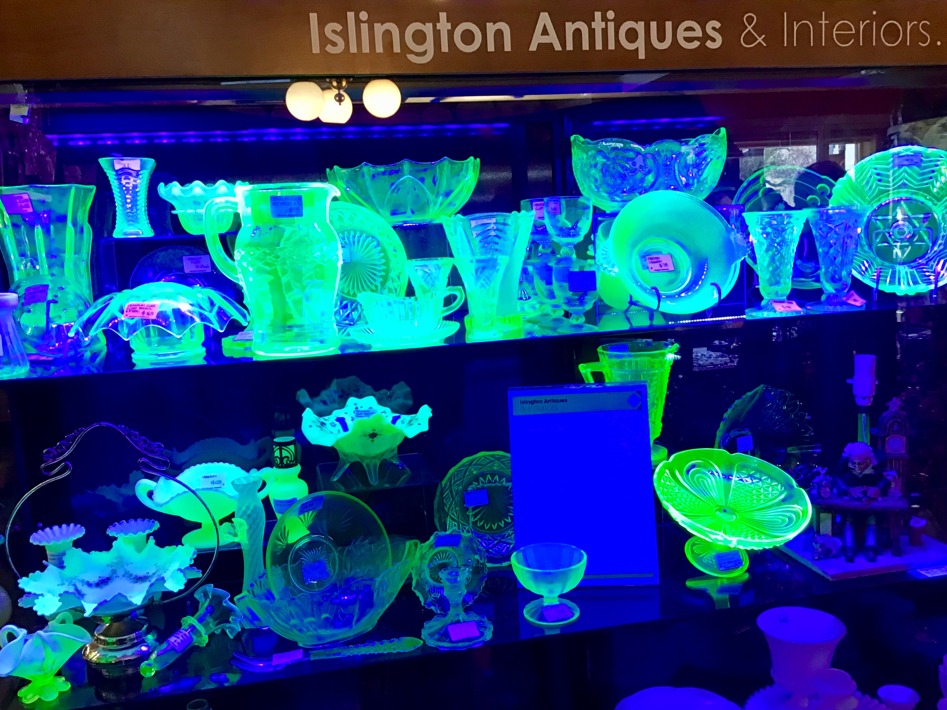 URANIUM GLASS Islington Antiques and Interiors