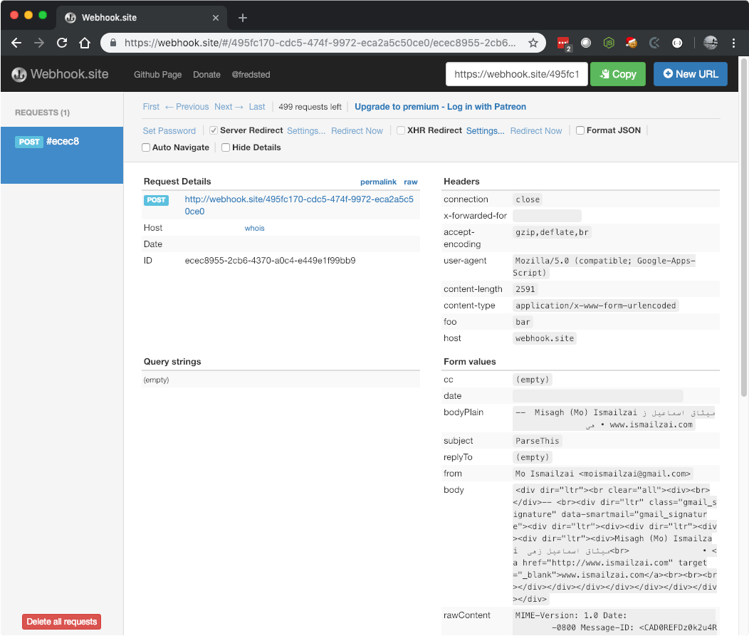 Building a Gmail message parser using Google Apps Script