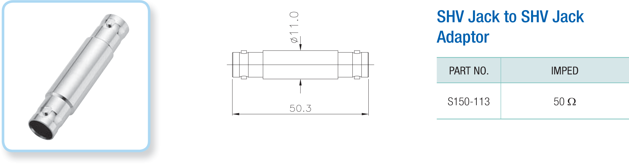 SHV Coaxial Connectors by ISOTEC