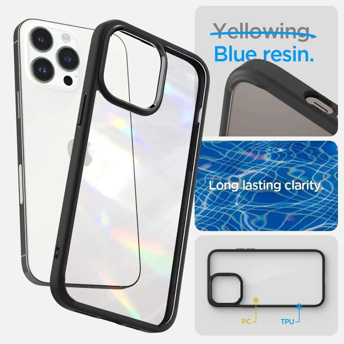 Spigen Ultra Hybrid Case for iPhone 14 Pro Matte Black