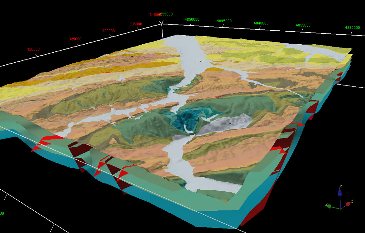 The 3D model of the Geological Sheet "Fossombrone" — English