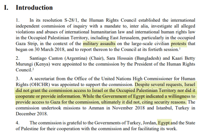 Flagrant Examples of Bias in Latest UNHRC Report On Gaza March of