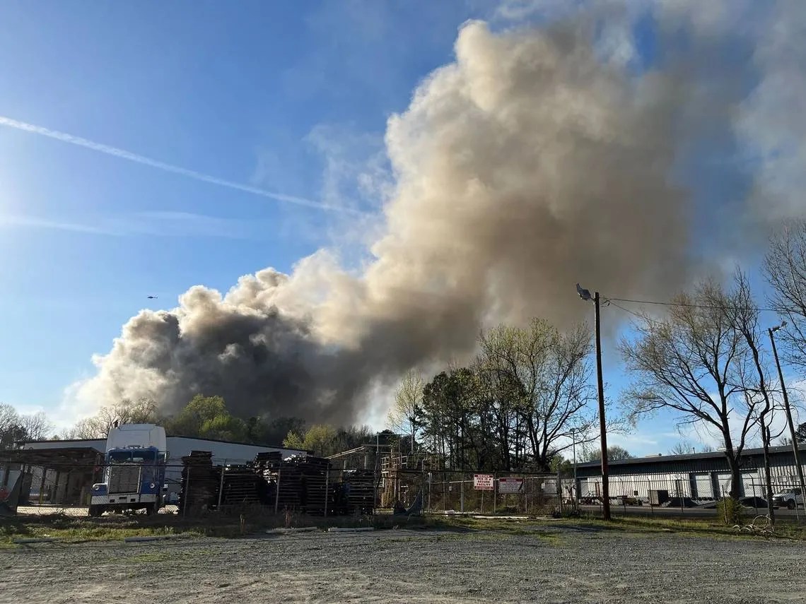 Recycling Yard Fire Forces ShelterinPlace ISSSource