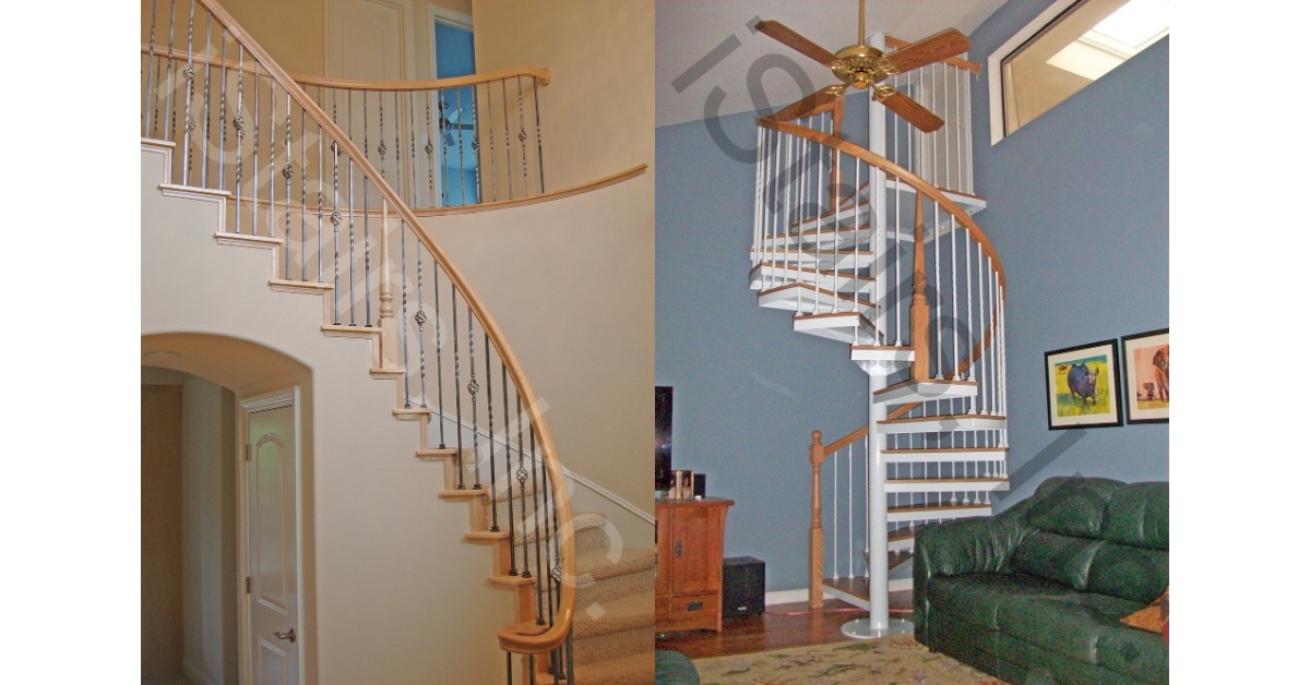 THE DIMENSIONS OF A SPIRAL STAIRCASE iStairs