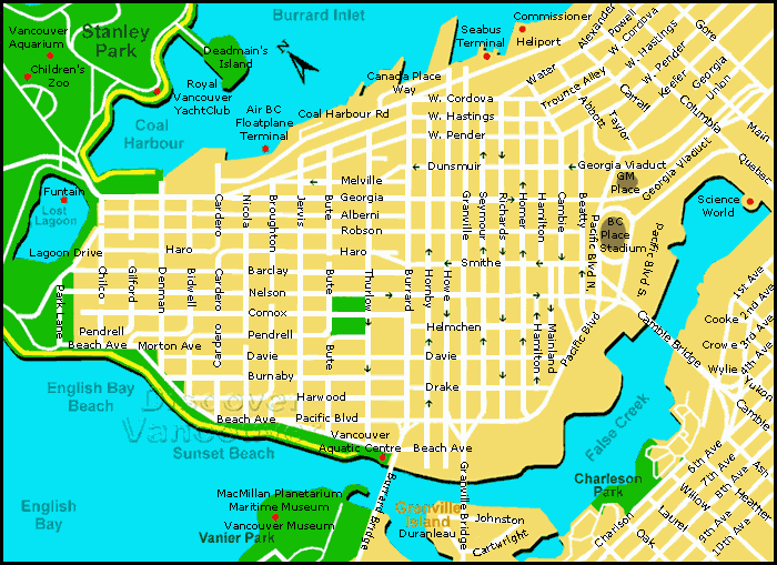 Vancouver Map and Vancouver Satellite Image