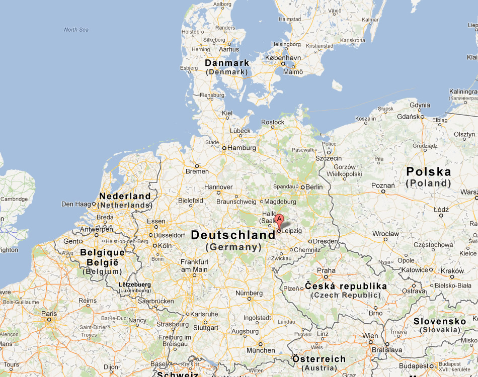 Leipzig Map and Leipzig Satellite Image