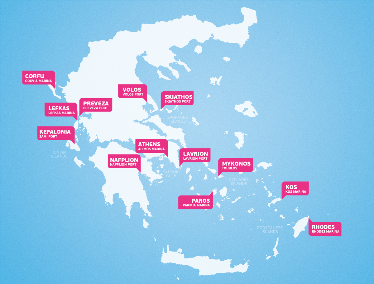 Our bases in Greece Istion Yachting Greece