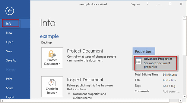 How to Change Author Name in Word 2016 Document
