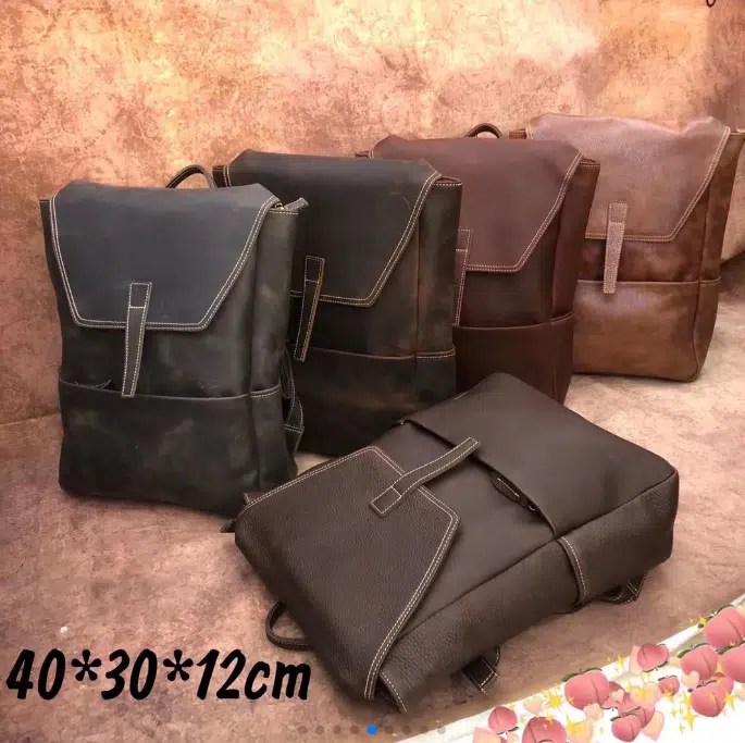 2021 New The Best Men's Leather Backpack For Personalized Tote Bags