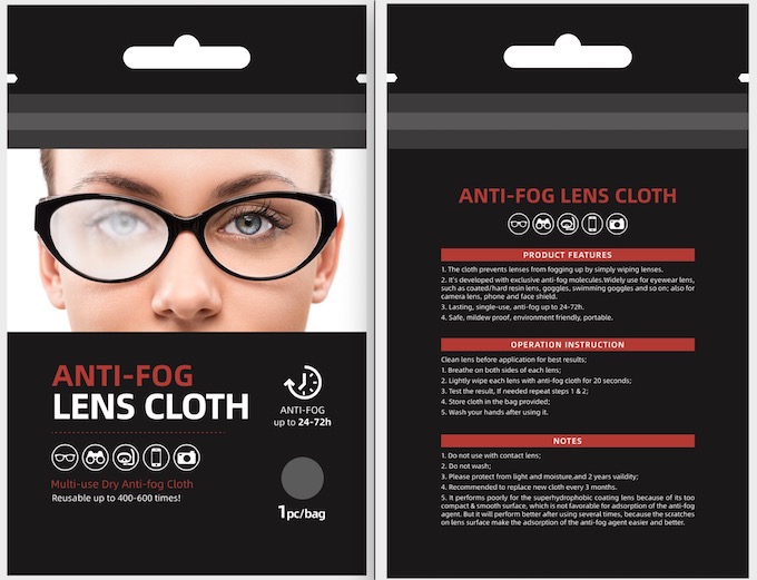 Antifog wipe, make your world brighter! Isunny