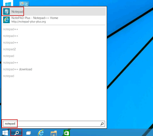 Notepad In Windows 10 Shortcut