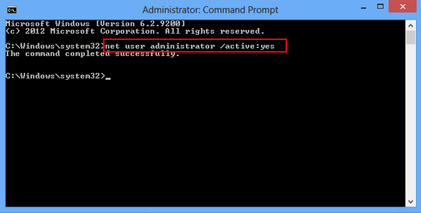 Enable and Disable Administrator Account on Windows 8/8.1