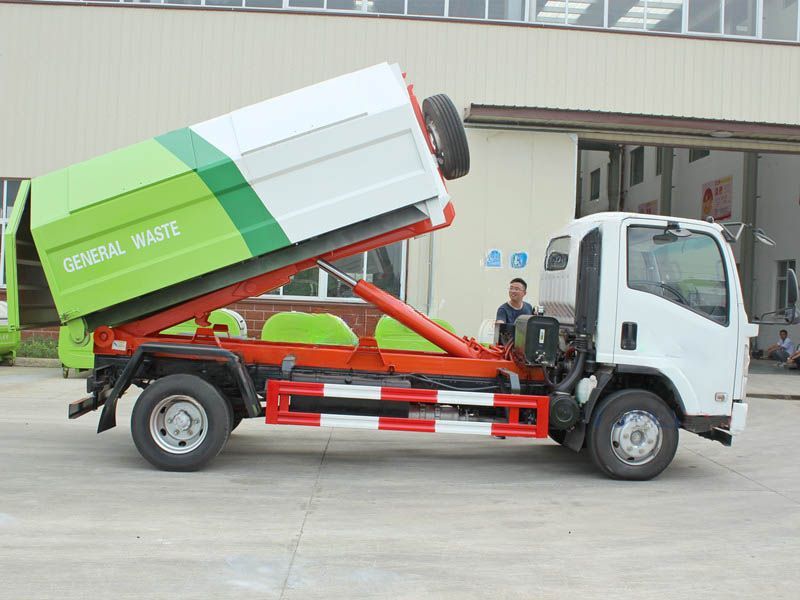 Qingling ELF/NPR hook lift garbage truck Wholesale