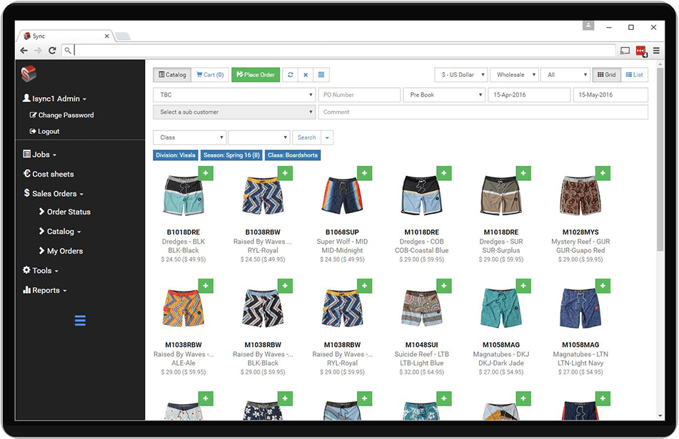 The Apparel Software made for Fashion and Clothing Sync.