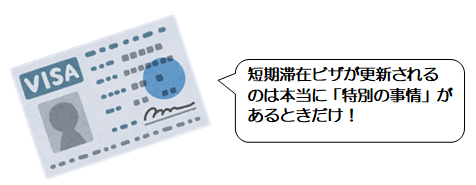 短期 滞在 ビザ 延長