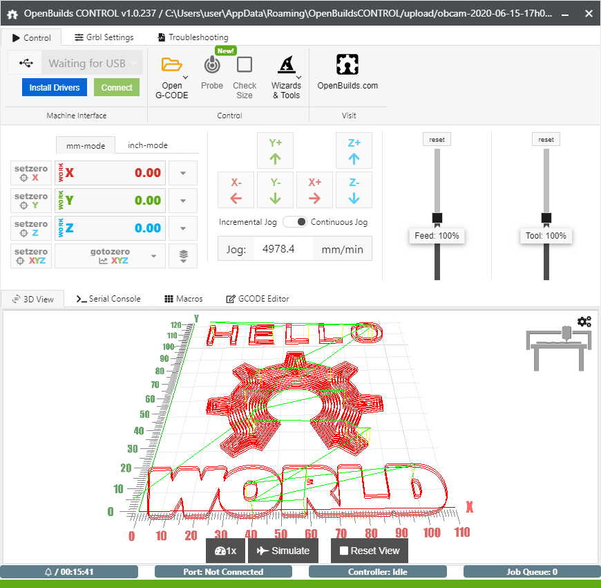 OpenBuilds CONTROL Machine Interface Controller ITTECH