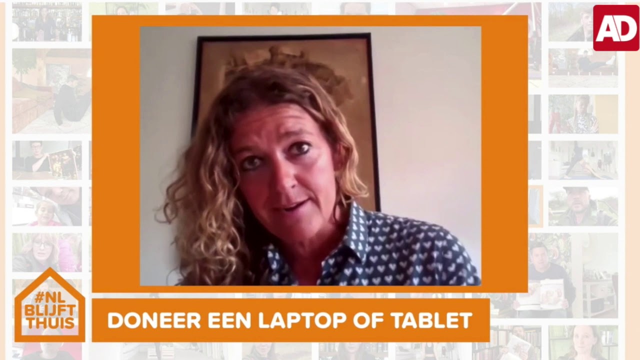 Colette Zee live in de uitzending van AD NLBlijftThuis IT4KIDS