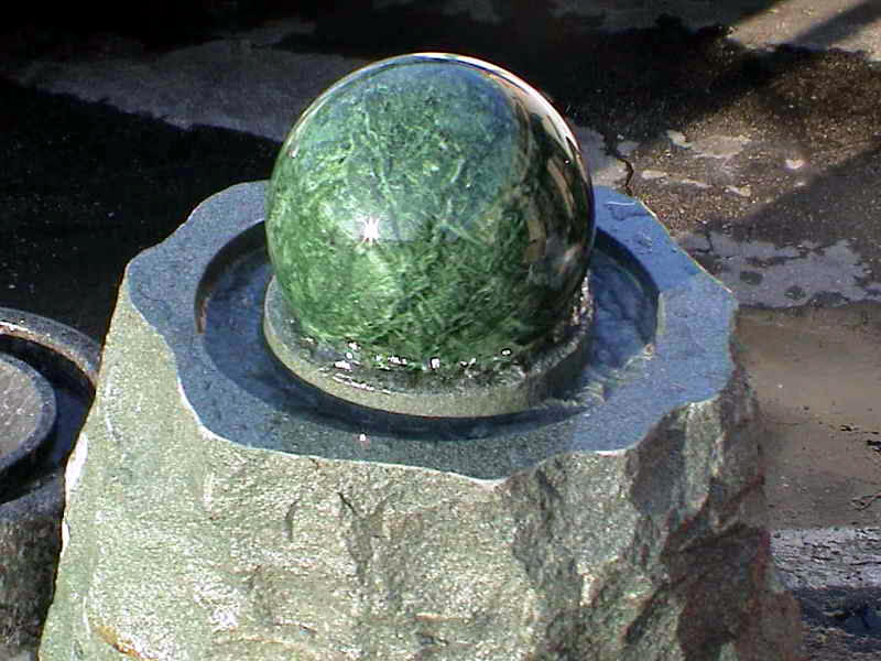 Floating Ball Fountain Granite Sphere Ball fountains , Floating stone