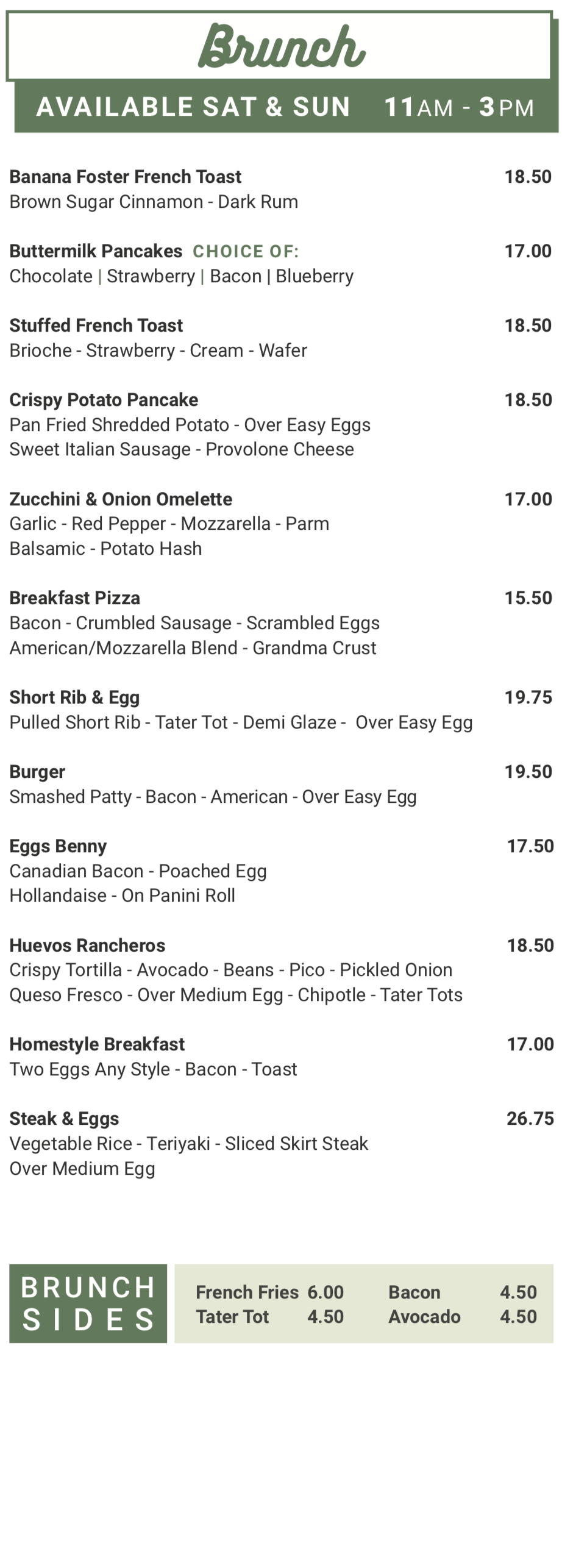 Menus Italiano Ristorante in Bethpage