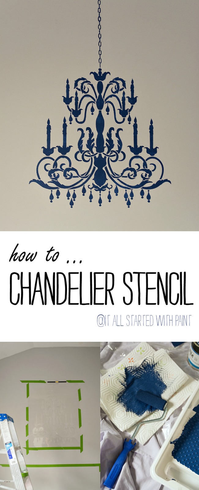 Chandelier Stencil It All Started With Paint