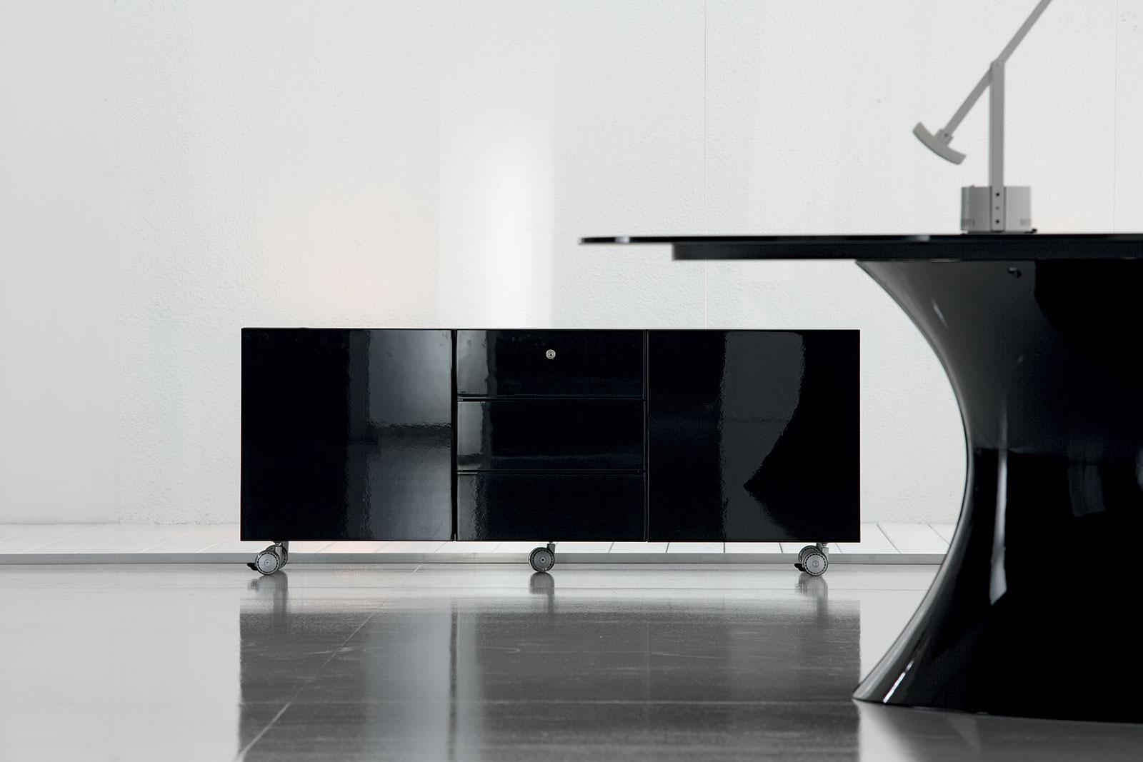 Ola Modern Black Glass Office Executive Desk Shop Online Italy