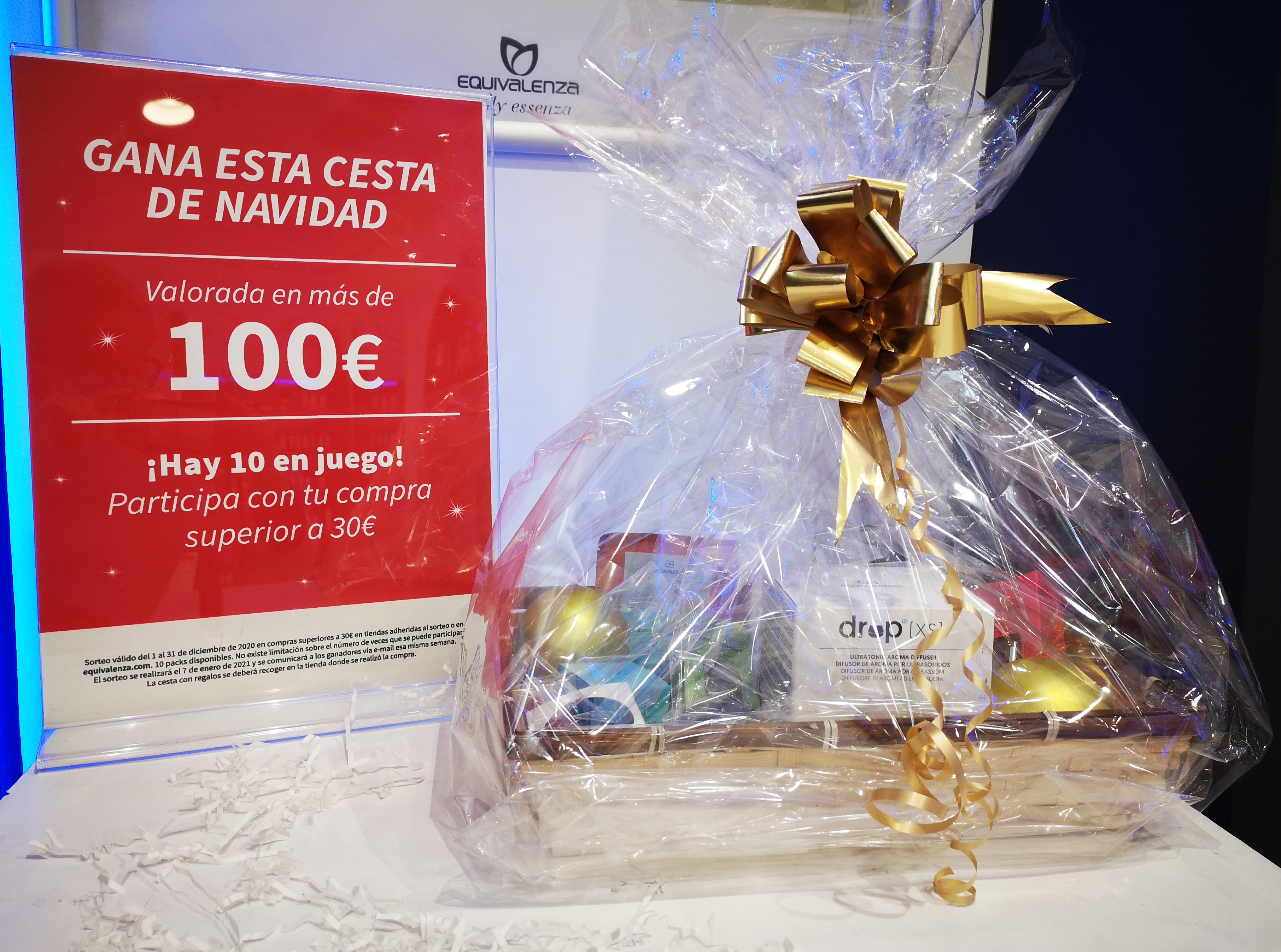Sorteo cesta Navidad Equivalenza 2020 Centro Comercial Itaroa