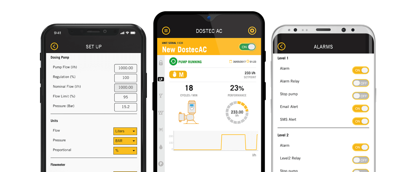 Dostec AC App Easily manage the Dostec AC Smart Dosing Pump