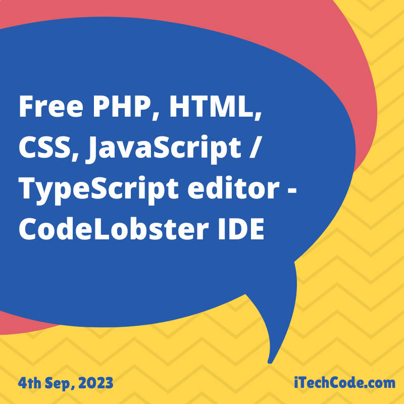 Free PHP, HTML, CSS, JavaScript/TypeScript editor CodeLobster IDE