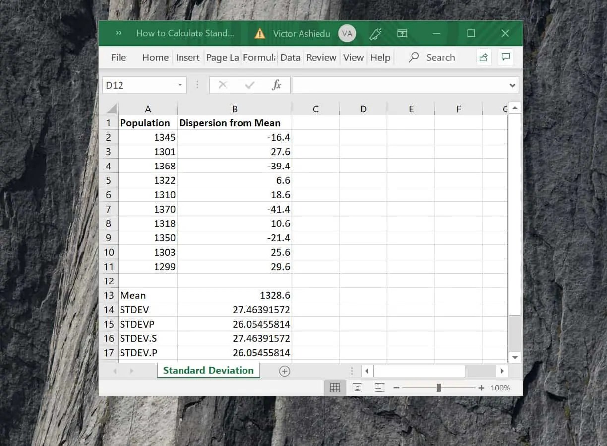 How to Calculate Standard Deviation in Excel Itechguides
