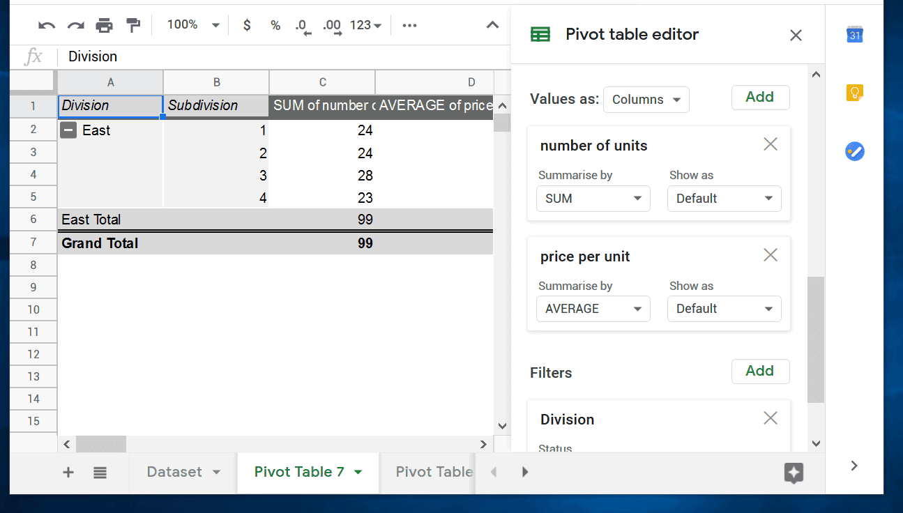 How to Make a Pivot Table in Google Sheets﻿