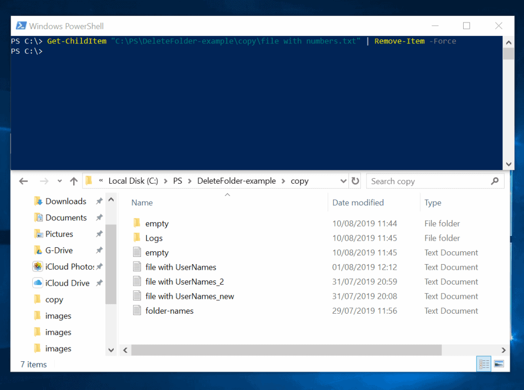 Powershell Delete Folder or File How to Delete Folders & Files in PS
