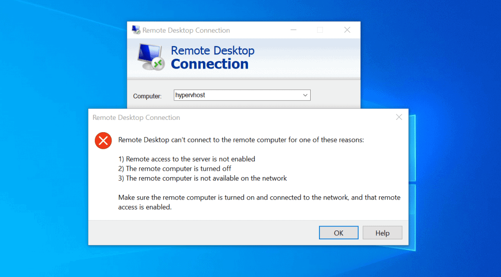 Remote Desktop Can't Connect to the Remote Computer [Fixed]
