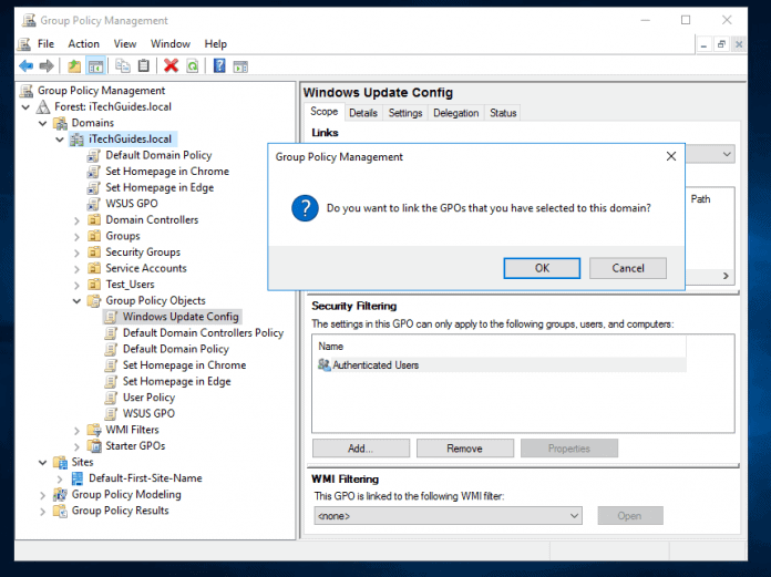 Group Policy Windows Updates Server 2016 Configure GPO for WSUS