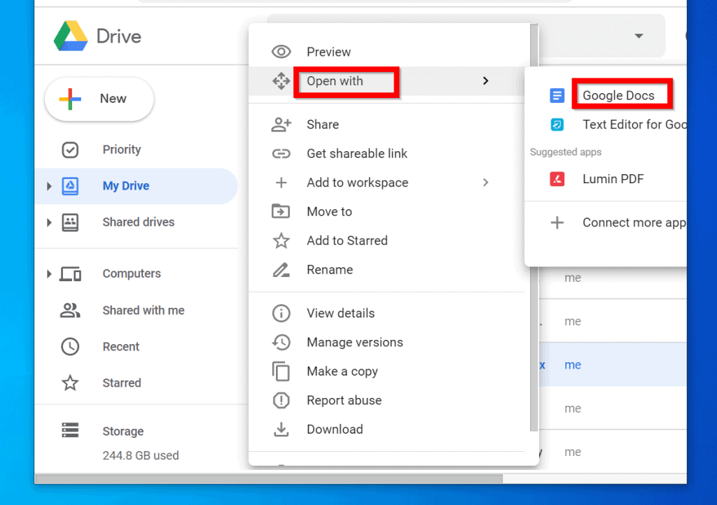 How To Remove Google Docs From View at Richard Haines blog
