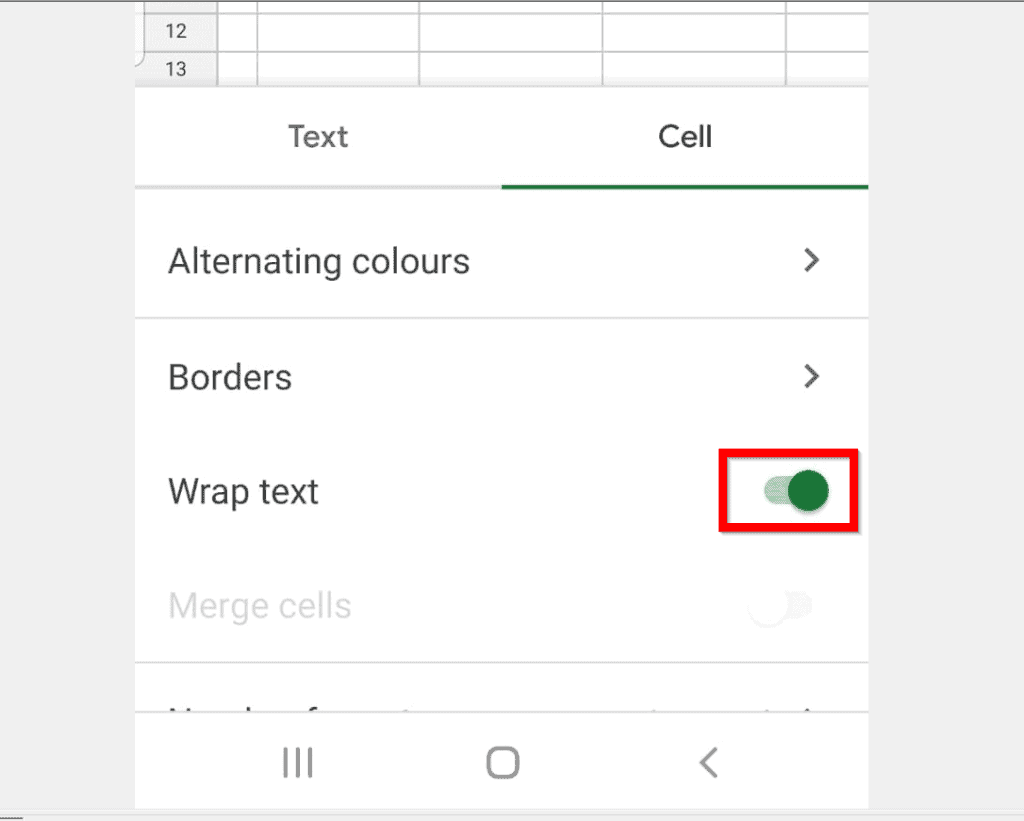 google-sheets-wrap-text-not-working
