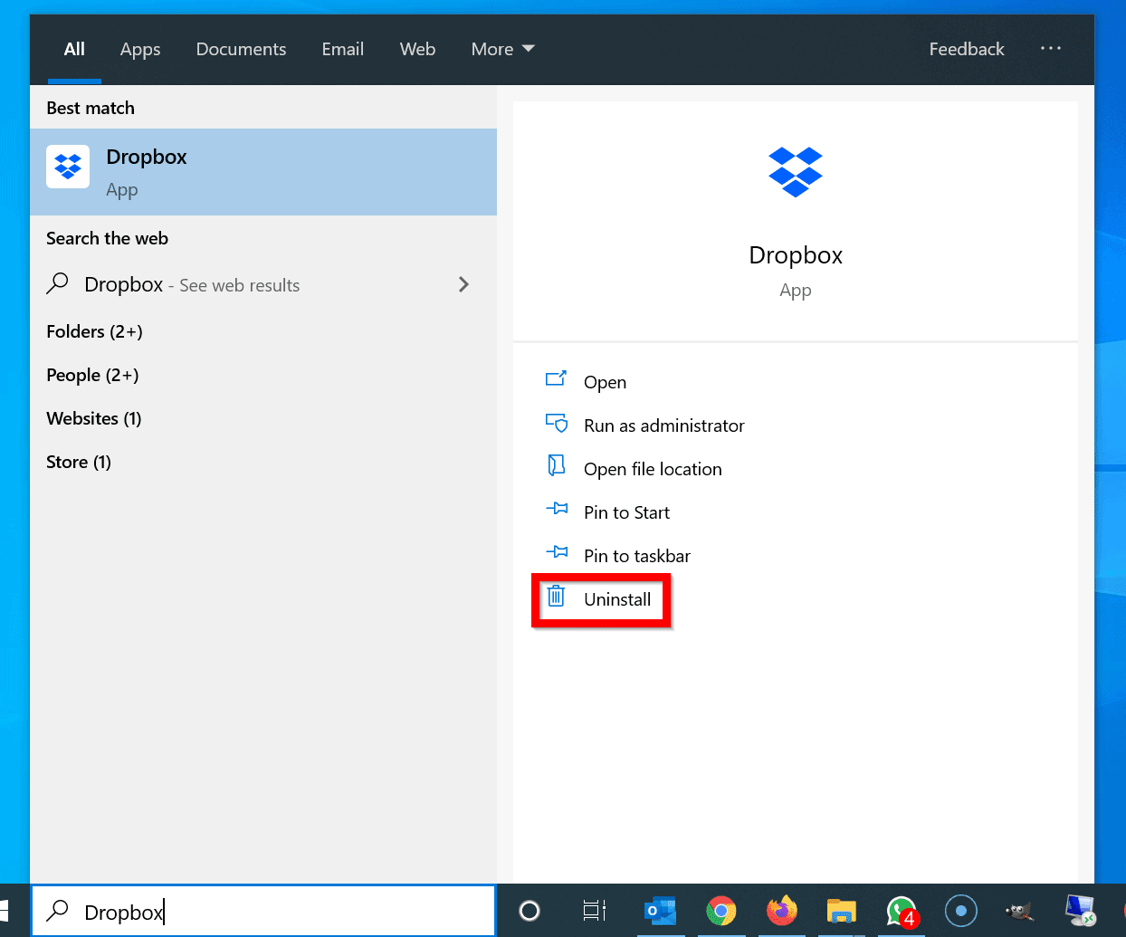 How to Uninstall Dropbox (from Windows 10, Android and iPhone)