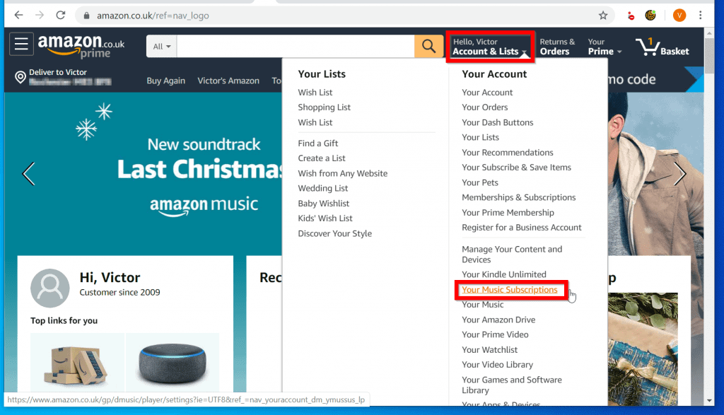 How to Cancel Amazon Music Unlimited (PC or Amazon Apps)