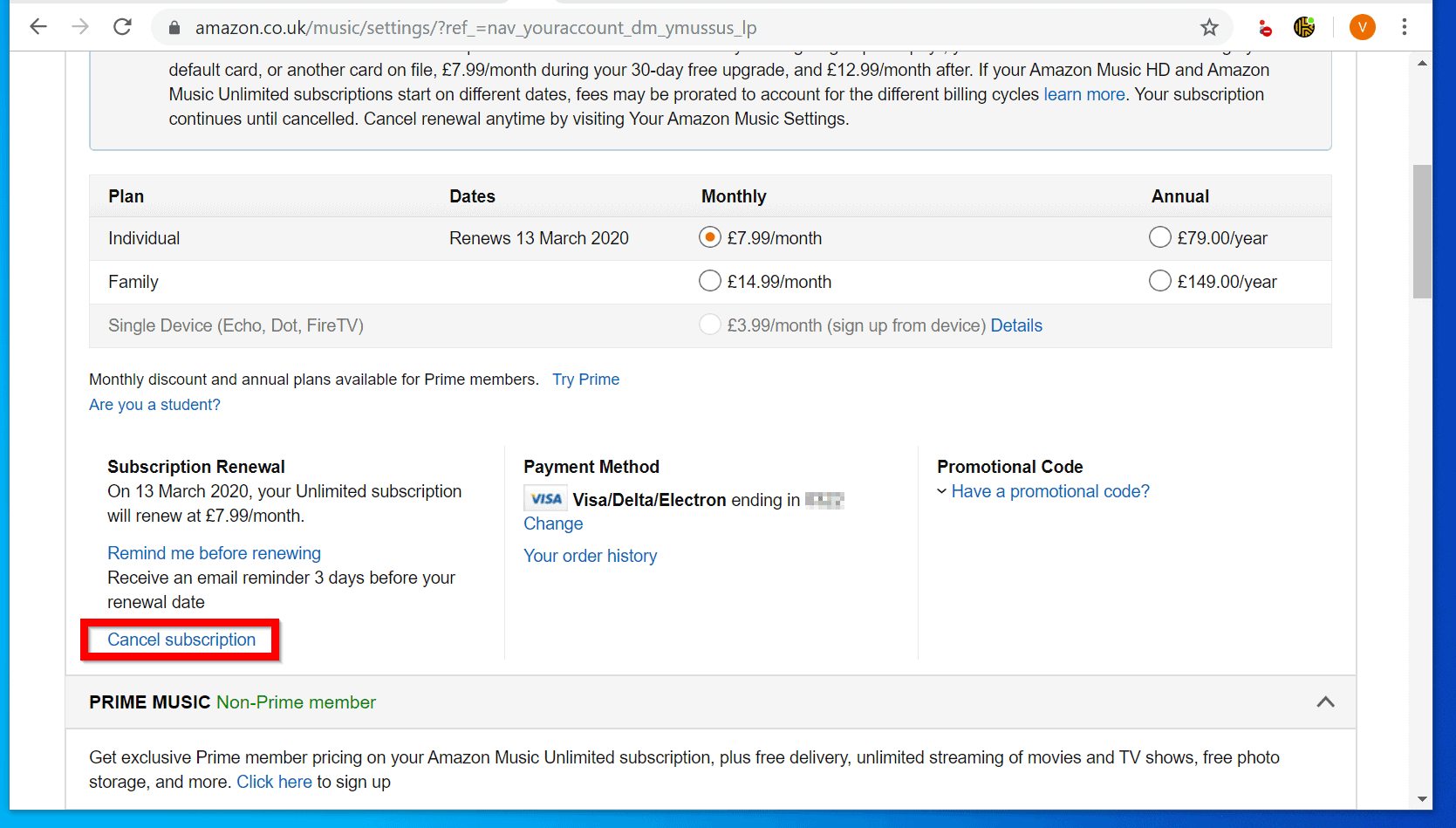 How to Cancel Amazon Music Unlimited (PC or Amazon Apps)