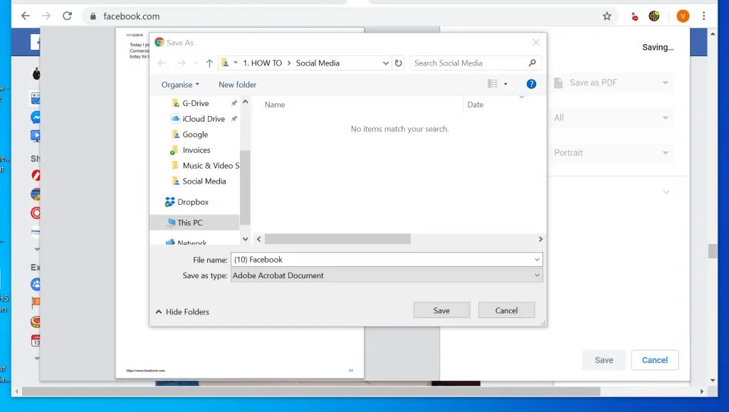 How to Print Facebook Messages Itechguides